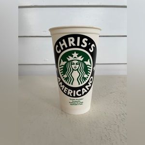 4/25 Customized ‘Chris’s Americano’ Starbucks Reusable Hot Cup